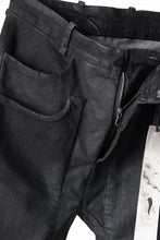 画像をギャラリービューアに読み込む, masnada LAYERED POCKET SLIM JEANS / STRETCH DENIM (BLACK)