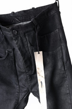 画像をギャラリービューアに読み込む, masnada LAYERED POCKET SLIM JEANS / STRETCH DENIM (BLACK)