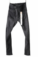 画像をギャラリービューアに読み込む, masnada LAYERED POCKET SLIM JEANS / STRETCH DENIM (BLACK)