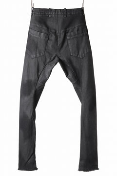 画像をギャラリービューアに読み込む, masnada LAYERED POCKET SLIM JEANS / STRETCH DENIM (BLACK)