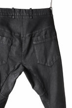 画像をギャラリービューアに読み込む, masnada LAYERED POCKET SLIM JEANS / STRETCH DENIM (BLACK)