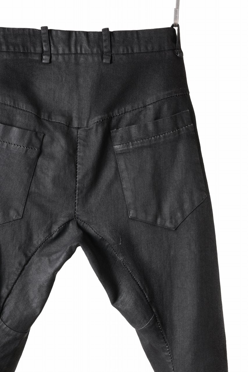 画像をギャラリービューアに読み込む, masnada LAYERED POCKET SLIM JEANS / STRETCH DENIM (BLACK)