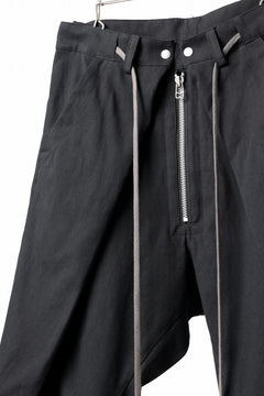 画像をギャラリービューアに読み込む, A.F ARTEFACT ZIP FOLDING TUCK SHORTS / COTTON-LINEN TWILL (BLACK)