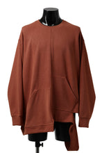 画像をギャラリービューアに読み込む, A.F ARTEFACT ASYMMETRY LOOP HEM TOP / COPE KNIT JERSEY (ORANGE)