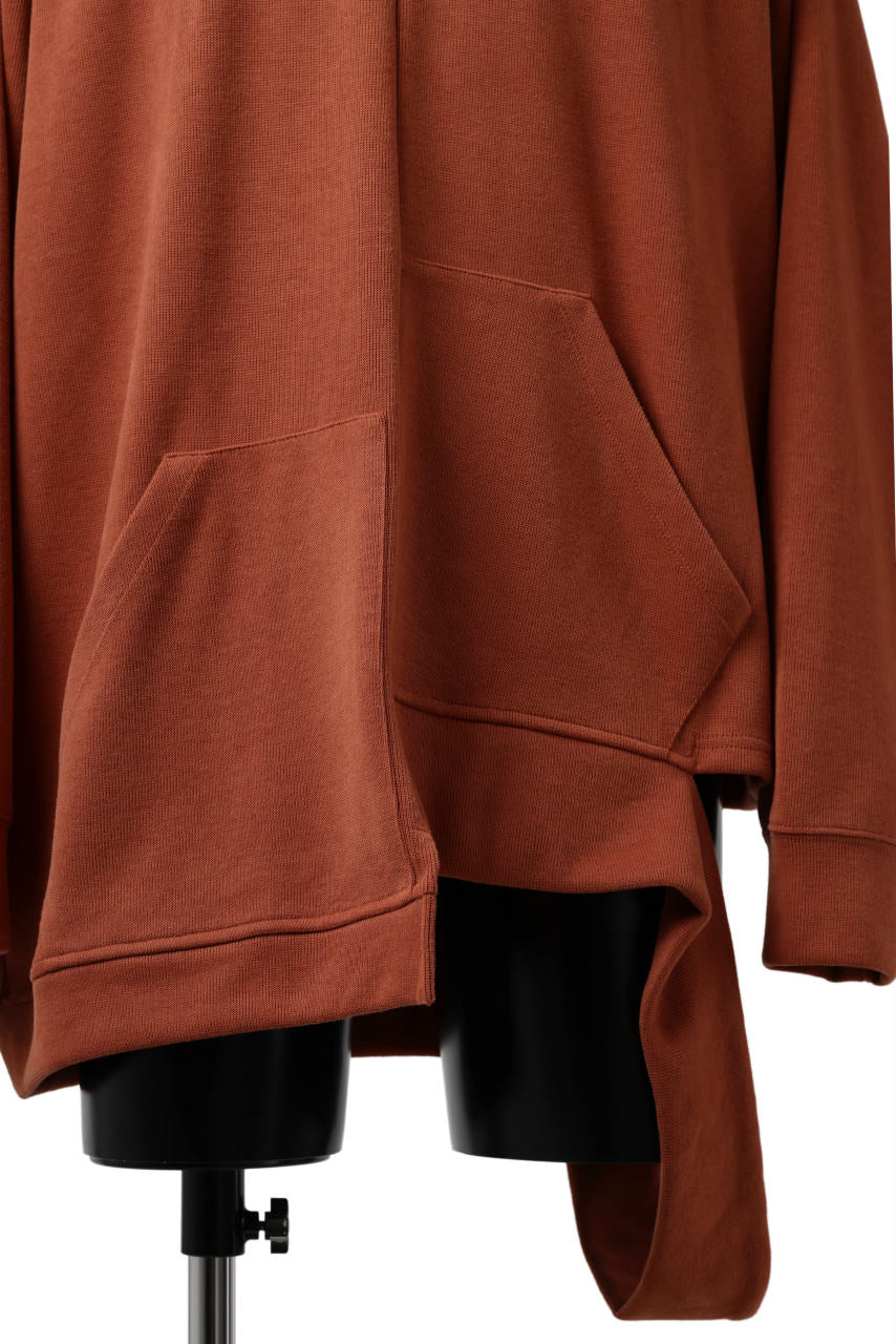 画像をギャラリービューアに読み込む, A.F ARTEFACT ASYMMETRY LOOP HEM TOP / COPE KNIT JERSEY (ORANGE)