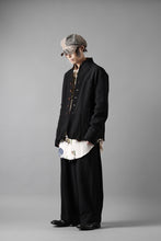画像をギャラリービューアに読み込む, Aleksandr Manamis exclusive 19IEME Stand Collar Jacket / Mesh Linen (BLACK)