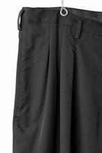 画像をギャラリービューアに読み込む, Y's for men 12 TACK WAIST PANTS / WRINKLE WOOL GABARDINE (BLACK)