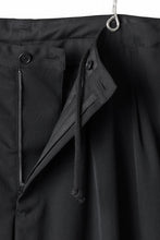 画像をギャラリービューアに読み込む, Y's for men 12 TACK WAIST PANTS / WRINKLE WOOL GABARDINE (BLACK)