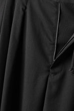 画像をギャラリービューアに読み込む, Y's for men 12 TACK WAIST PANTS / WRINKLE WOOL GABARDINE (BLACK)