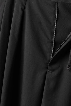 画像をギャラリービューアに読み込む, Y's for men 12 TACK WAIST PANTS / WRINKLE WOOL GABARDINE (BLACK)