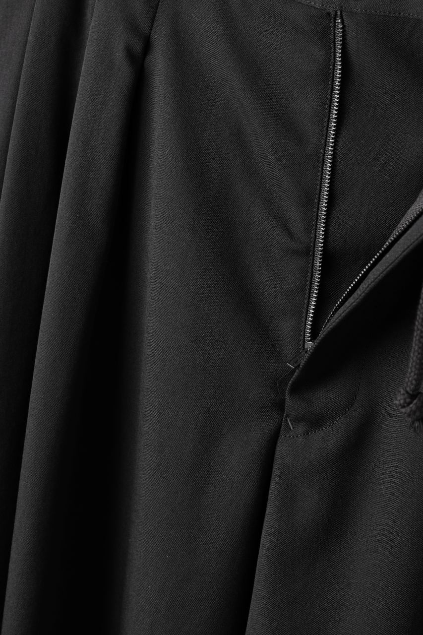 画像をギャラリービューアに読み込む, Y's for men 12 TACK WAIST PANTS / WRINKLE WOOL GABARDINE (BLACK)