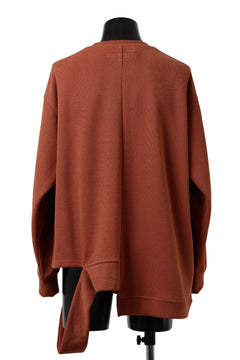 画像をギャラリービューアに読み込む, A.F ARTEFACT ASYMMETRY LOOP HEM TOP / COPE KNIT JERSEY (ORANGE)