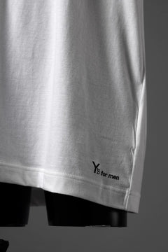画像をギャラリービューアに読み込む, Y's for men LOGO PRINT SHORT SLEEVE T-SHIRTS / 30/1 COMA COTTON (WHITE)
