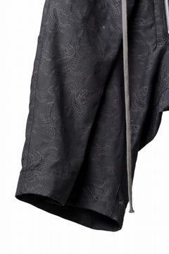 画像をギャラリービューアに読み込む, A.F ARTEFACT ZIP FOLDING TUCK SHORTS / PAISLEY JACQUARD (BLACK)