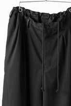 画像をギャラリービューアに読み込む, Y's for men 12 TACK WAIST PANTS / WRINKLE WOOL GABARDINE (BLACK)