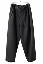画像をギャラリービューアに読み込む, Y's for men 12 TACK WAIST PANTS / WRINKLE WOOL GABARDINE (BLACK)