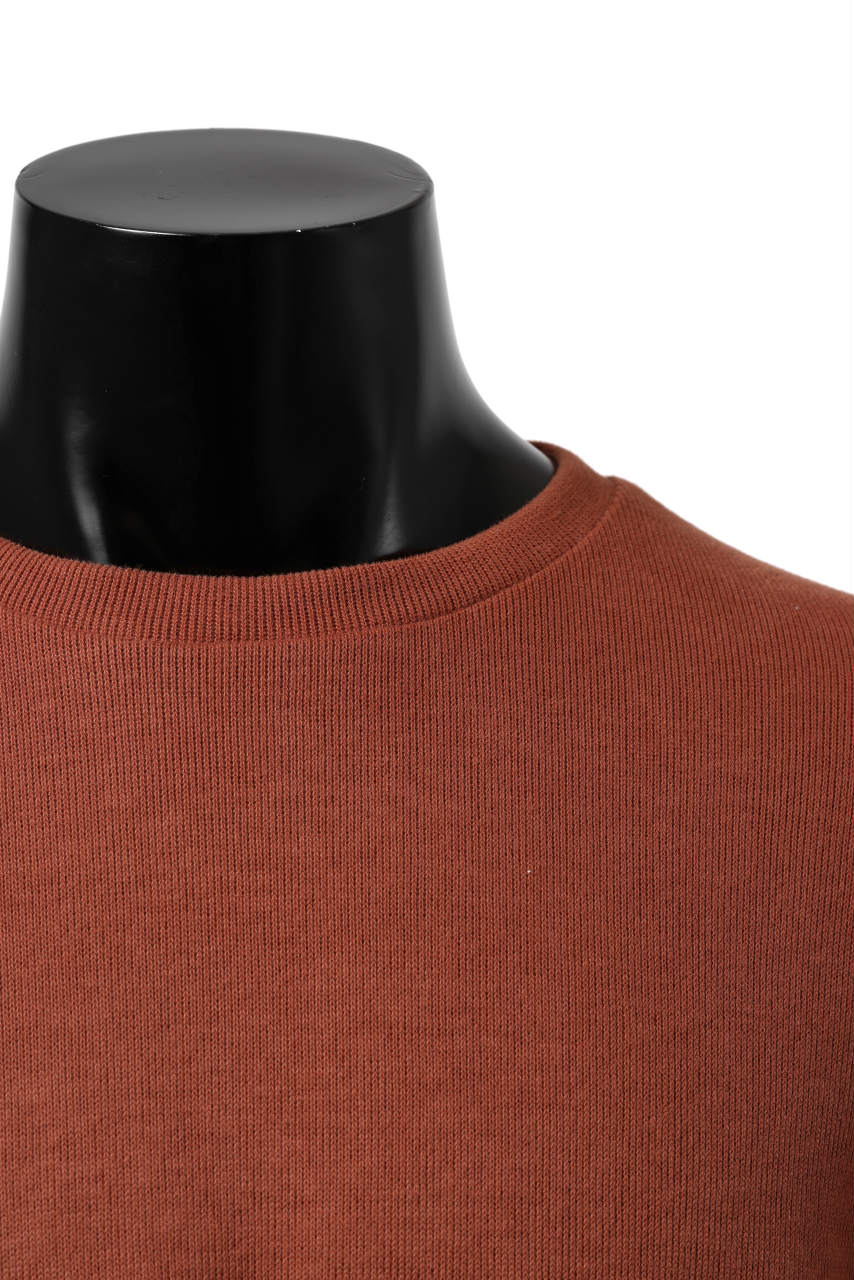 画像をギャラリービューアに読み込む, A.F ARTEFACT LAYERED SLEEVE TOP / COPE KNIT JERSEY (ORANGE)