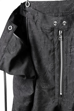画像をギャラリービューアに読み込む, A.F ARTEFACT ZIP FOLDING TUCK SHORTS / PAISLEY JACQUARD (BLACK)