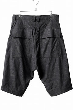 画像をギャラリービューアに読み込む, A.F ARTEFACT ZIP FOLDING TUCK SHORTS / PAISLEY JACQUARD (BLACK)