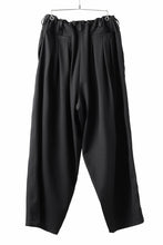 画像をギャラリービューアに読み込む, Y's for men 12 TACK WAIST PANTS / WRINKLE WOOL GABARDINE (BLACK)