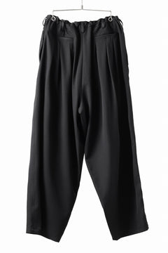 画像をギャラリービューアに読み込む, Y's for men 12 TACK WAIST PANTS / WRINKLE WOOL GABARDINE (BLACK)
