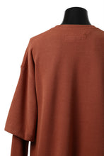 画像をギャラリービューアに読み込む, A.F ARTEFACT LAYERED SLEEVE TOP / COPE KNIT JERSEY (ORANGE)