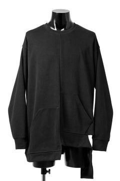 画像をギャラリービューアに読み込む, A.F ARTEFACT ASYMMETRY LOOP HEM TOP / COPE KNIT JERSEY (BLACK)