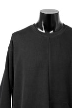 画像をギャラリービューアに読み込む, A.F ARTEFACT ASYMMETRY LOOP HEM TOP / COPE KNIT JERSEY (BLACK)