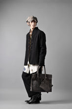 画像をギャラリービューアに読み込む, Aleksandr Manamis Wide Tapered Ankle Pant / Mesh Linen (BLACK)