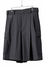 画像をギャラリービューアに読み込む, TARO HORIUCHI / th products Wide Cargo Shorts / 2 way stretch w/p tropical (black)