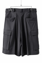 画像をギャラリービューアに読み込む, TARO HORIUCHI / th products Wide Cargo Shorts / 2 way stretch w/p tropical (black)