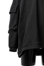 Load image into Gallery viewer, A.F ARTEFACT FLAP POCKET RAGLAN TOP / COPE KNIT JERSEY (BLACK)