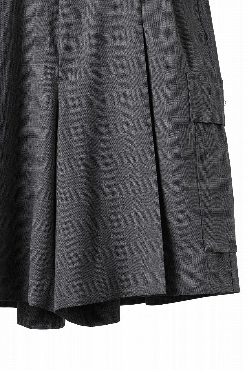 画像をギャラリービューアに読み込む, TARO HORIUCHI / th products Wide Cargo Shorts / 2 way stretch w/p tropical (check)