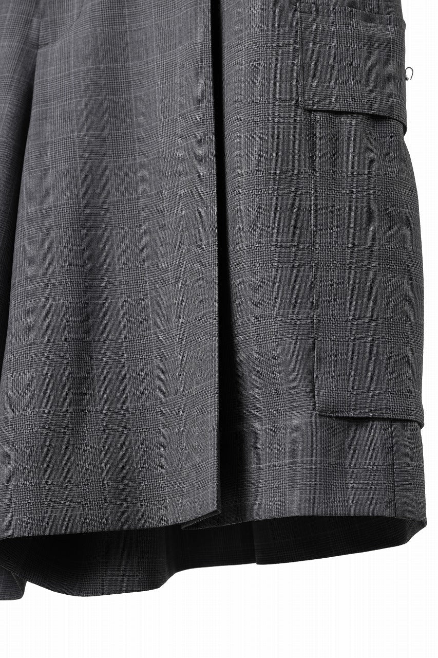 画像をギャラリービューアに読み込む, TARO HORIUCHI / th products Wide Cargo Shorts / 2 way stretch w/p tropical (check)