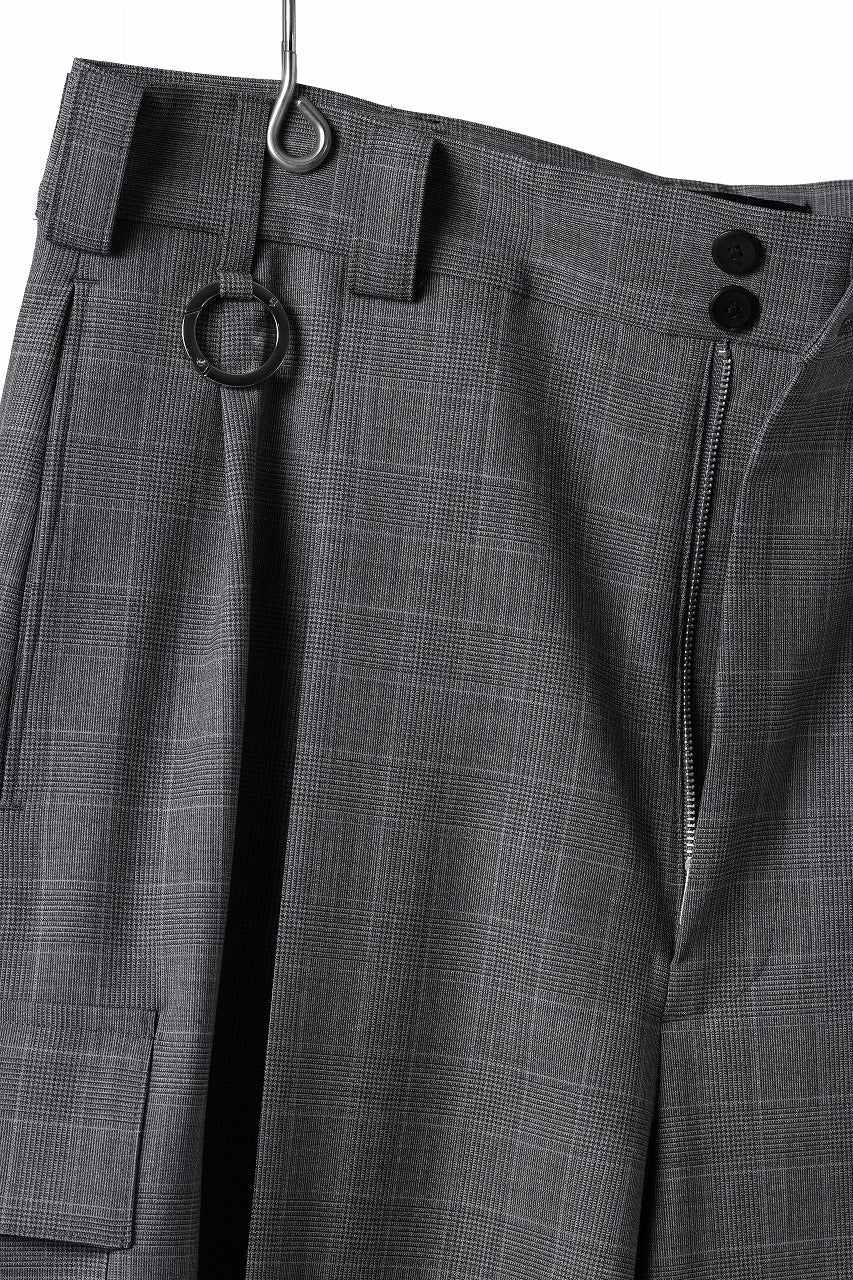 画像をギャラリービューアに読み込む, TARO HORIUCHI / th products Wide Cargo Shorts / 2 way stretch w/p tropical (check)