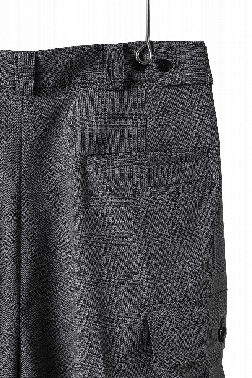 画像をギャラリービューアに読み込む, TARO HORIUCHI / th products Wide Cargo Shorts / 2 way stretch w/p tropical (check)