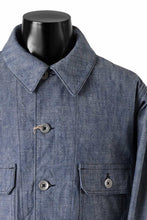 Load image into Gallery viewer, KLASICA VOLT (DS ver.) FRENCH ELECTRICIAN WORK JACKET / DEAD STOCK  HEAVY DUNGAREE (OLD BLUE)