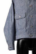 Load image into Gallery viewer, KLASICA VOLT (DS ver.) FRENCH ELECTRICIAN WORK JACKET / DEAD STOCK  HEAVY DUNGAREE (OLD BLUE)