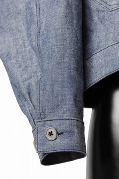 Load image into Gallery viewer, KLASICA VOLT (DS ver.) FRENCH ELECTRICIAN WORK JACKET / DEAD STOCK  HEAVY DUNGAREE (OLD BLUE)