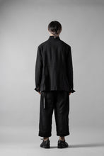 画像をギャラリービューアに読み込む, Aleksandr Manamis exclusive 19IEME Stand Collar Jacket / Mesh Linen (BLACK)