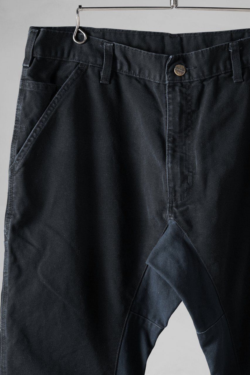 画像をギャラリービューアに読み込む, CHANGES x LOOM exclusive REMAKE REGULAR FIT CARPENTER PANTS / VINTAGE DUCK FABRIC (STONE WASHED) (BLACK #A)