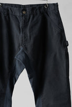 画像をギャラリービューアに読み込む, CHANGES x LOOM exclusive REMAKE REGULAR FIT CARPENTER PANTS / VINTAGE DUCK FABRIC (STONE WASHED) (BLACK #A)