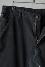 画像をギャラリービューアに読み込む, CHANGES x LOOM exclusive REMAKE REGULAR FIT CARPENTER PANTS / VINTAGE DUCK FABRIC (STONE WASHED) (BLACK #A)