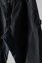 画像をギャラリービューアに読み込む, CHANGES x LOOM exclusive REMAKE REGULAR FIT CARPENTER PANTS / VINTAGE DUCK FABRIC (STONE WASHED) (BLACK #A)