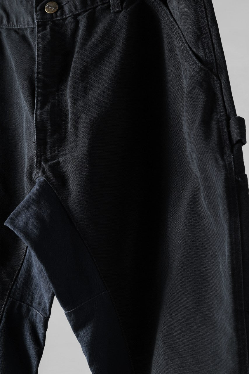 画像をギャラリービューアに読み込む, CHANGES x LOOM exclusive REMAKE REGULAR FIT CARPENTER PANTS / VINTAGE DUCK FABRIC (STONE WASHED) (BLACK #A)