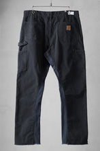 画像をギャラリービューアに読み込む, CHANGES x LOOM exclusive REMAKE REGULAR FIT CARPENTER PANTS / VINTAGE DUCK FABRIC (STONE WASHED) (BLACK #A)