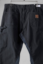 画像をギャラリービューアに読み込む, CHANGES x LOOM exclusive REMAKE REGULAR FIT CARPENTER PANTS / VINTAGE DUCK FABRIC (STONE WASHED) (BLACK #A)