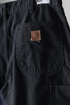 画像をギャラリービューアに読み込む, CHANGES x LOOM exclusive REMAKE REGULAR FIT CARPENTER PANTS / VINTAGE DUCK FABRIC (STONE WASHED) (BLACK #A)
