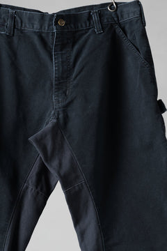 画像をギャラリービューアに読み込む, CHANGES x LOOM exclusive REMAKE REGULAR FIT CARPENTER PANTS / VINTAGE DUCK FABRIC (STONE WASHED) (BLACK #B)