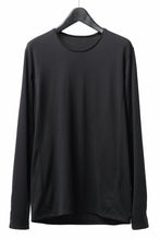 Load image into Gallery viewer, black crow x LOOM exclusive long sleeve tops / suvin cotton jersey (black)